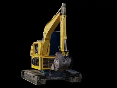 excavator 3D model 4