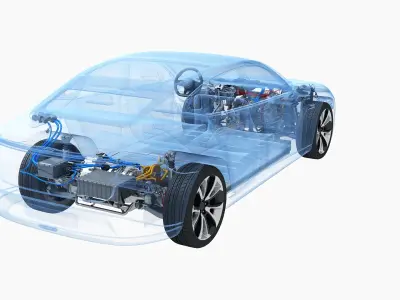  Electric Car SUV Chassis X-Ray 