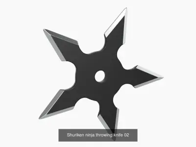 Throwing Weapons Shuriken 3D Model Pack