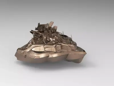 Cruise ship Advanced 9  3D model