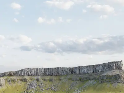 Mountain Cliffs Module - 3D PBR Model  purchase 3D model