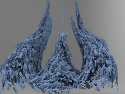 Undead treasure corpses full 3D model