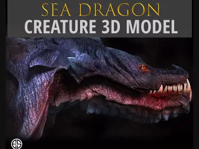 3D Model Of Sea Dragon-3D Model of Creatures- Free low-poly 3D model