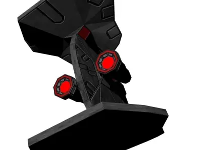 Spaceship fighter Free low-poly 3D model purchase