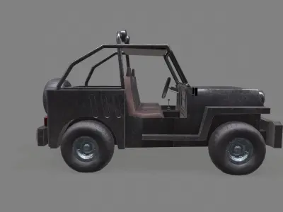 Jeep 3D Model Low-poly 3D model by omerok