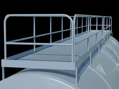 Oil storage tank 3A 3D model