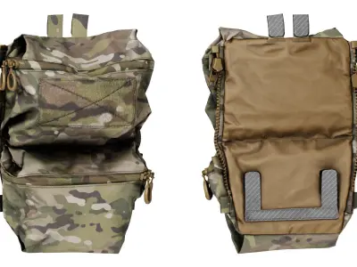 FERRO CONCEPTS DOUBLE POUCH BACK PANEL  Low-poly 3D model