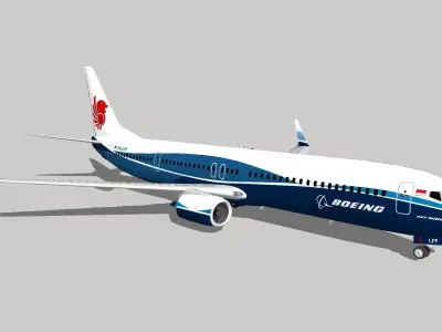 boeing 737-900 Lion Air Low-poly 3D model