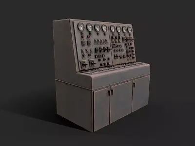 Control Panel Factory  Low-poly 3D model