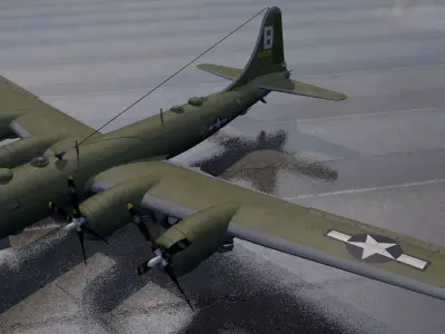Boeing B-29 Superfortress 3D model by chipbasschao