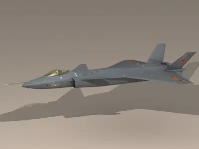 Chengdu J-20 3D model get