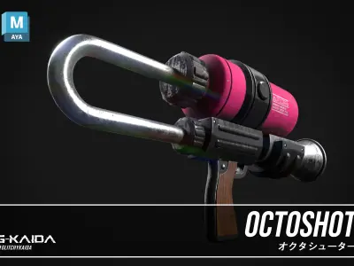 Prop - Weapon - Octoshot 3D model