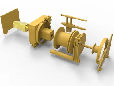 RR winch for tugs 3D print model