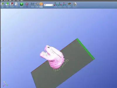 Godzilla Head Free 3D model