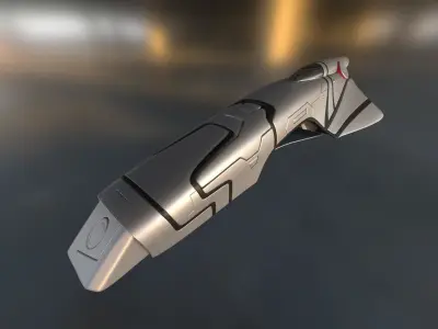 Spaceship - Keeper - High-Poly Version 3D model