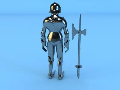 knight armor 3D model