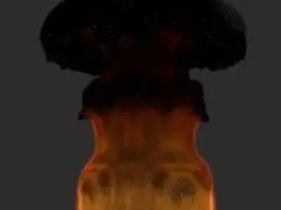 HD Fire Ball Free 3D model