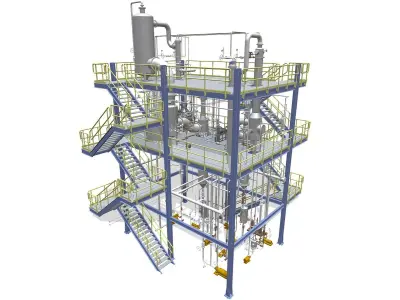 Process Plant UAE - Assembly 3D model