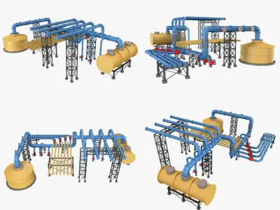 Piping System 3 3D model