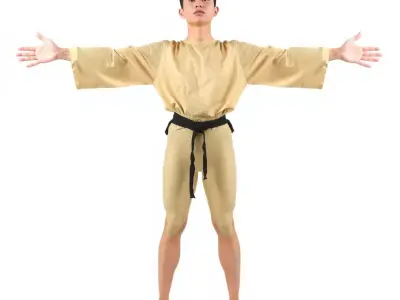 Karate Gi Enthusiast model pack Low-poly 3D model