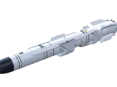 KH-35UE  Subsonic cruise anti-ship Missile 3D model