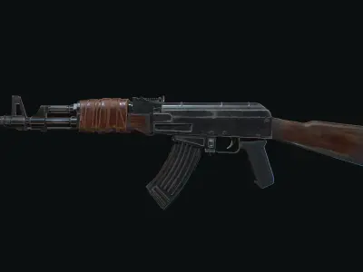 AK-47 ak - rifle Low-poly 3D model order