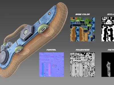 Sword Low-poly 3D model order