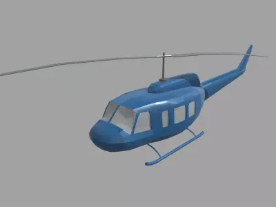 Low Poly Plane 03 Low-poly 3D model