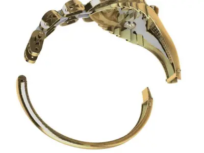 Very Popular Lion Bracelet  3D print model