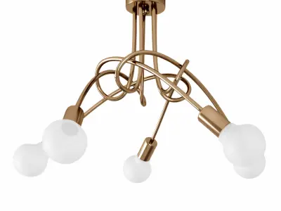 Modern Industrial Loft Chandelier Free 3D model