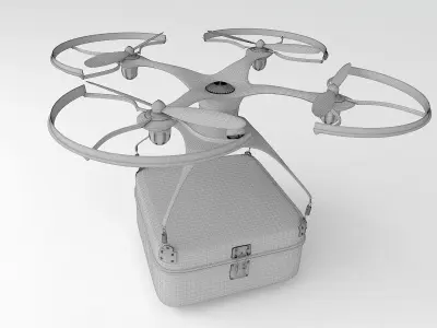 Medical drone 3D model purchase