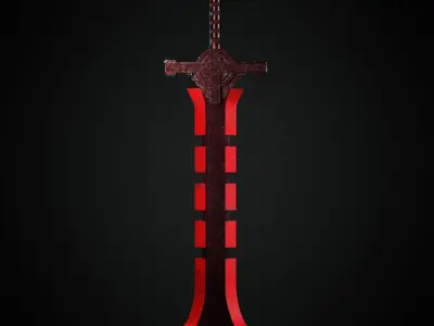 Sword  Low-poly 3D model get