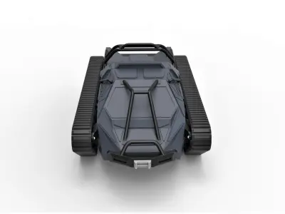 Tracked vehicle Pickup body Scale 1 to 24 3D print model