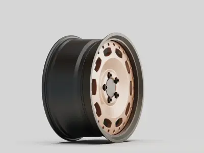 wheel rims car sport turnable 3D model