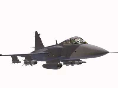 F 39C GRIPEN  Low-poly 3D model