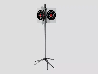 Spinning shooting target Low-poly 3D model