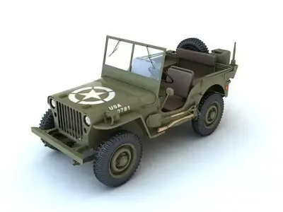 Willys MB 3D model purchase