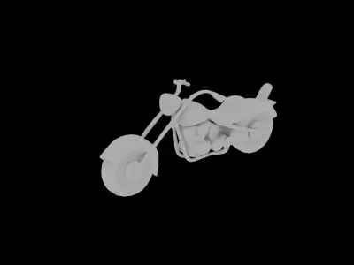 Cartoon Chopper Bike 3d Model Free Free 3D model