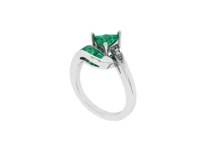 Triangle Artdeco Ring 3D print model purchase