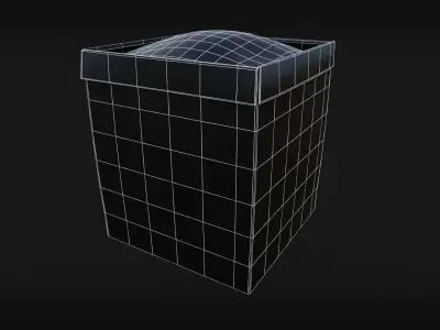 Sand Barricades military grade Low-poly 3D model