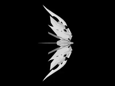 Gryffin Bow Low-poly 3D model