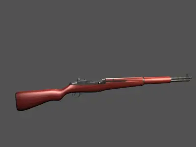 M1 Garand rifle Low-poly 3D model