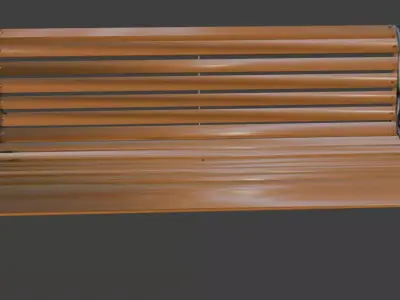 park bench low poly Low-poly 3D model