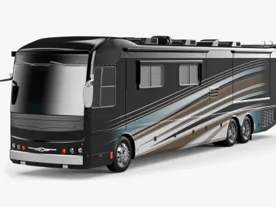 Luxury Motorhome RV Coach 3D model