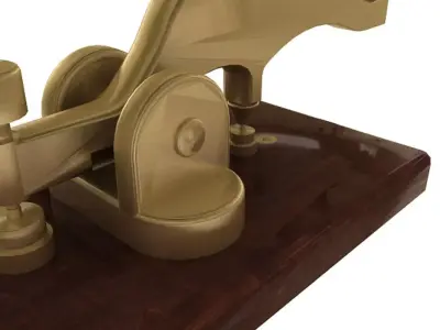 Telegraph Low-poly 3D model