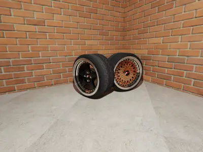 Japan Racing JR6 and JR9 Rims 3D model