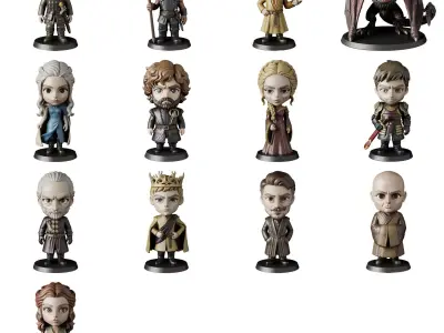 STL printable - Game of Thrones Part 2 - textured GLBs 3D print model