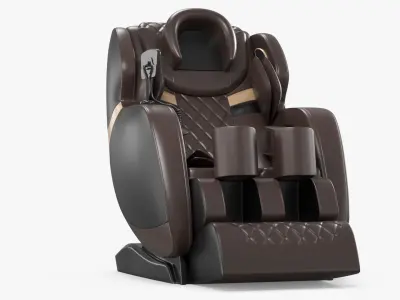 Home Spa Massage Recliner Brown 3D model