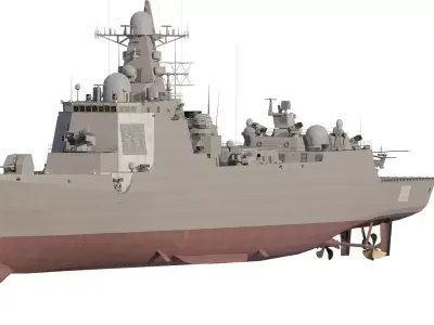 GREEK NAVY MODERN STEALTH DESTROYER 3D model