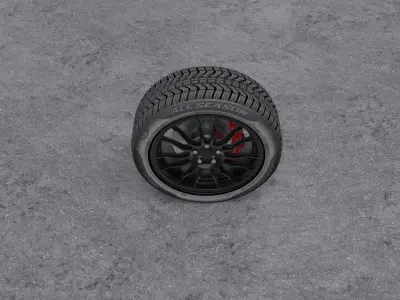 Pirelli Car Wheel 16R 3D model
